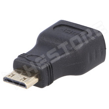 AK-AD-04 / Adapter, HDMI 1.4, HDMI anya - mini HDMI apa, fekete (AK-AD-04 / AKYGA)