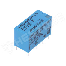 RY-5W-K / Relé, DPDT, 5V DC, 0.5A / 120V AC, 1A / 24V DC (FUJITSU)