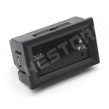 DD-TIMER-T-2401-BLK / Dupla kijelzős 12V időzítő, 12V DC aktív kimenet, fekete