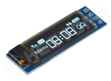 D091-12832-I2C/BL / 0.91in, 128x32 OLED, I2C interfész, kék