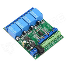 REL-COMP-12V-4CH / Feszültség komparátor relé modul, 12V, 4 csatorna, LM339