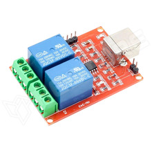 RELC-2CH-USB / 2 csatornás USB relé modul (HID API)