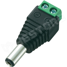 DCD 2.5x5.5-2 ADAPTER / 2,5x5,5 DC dugó - 2p sorkapocs (DC13-M)