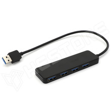 ACASIS-AB3-L42-BK / USB3.0 Hub, 4 portos, fekete, 20cm