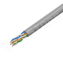 DK-1511-V-305-1 / Vezeték, U/UTP, Cat5e, tömör huzal, Cu, 4x2x24AWG, PVC, szürke (DK-1511-V-305-1 / DIGITUS)