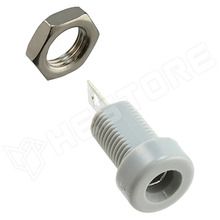 108-0913-001 / Banán aljzat, 4mm, 15A, szürke (108-0913-001 / Cinch Connectors)