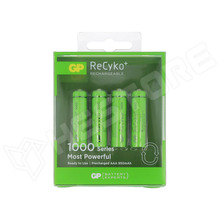 100AAAHC-B4 / Akkumulátor, Ni-MH, AAA, R3, 1.2V, 950mAh, ReCyko+, Ø10.5x44.5mm, 4db / bliszter (100AAAHC B4 / GP)