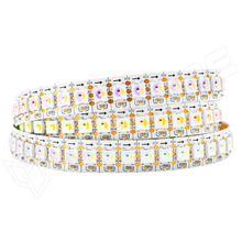 SK6812-RGBWW-144-IP20-WH / Vezérelhető LED szalag, RGB + meleg fehér, SK6812, 5V DC, 144 LED/m, IP20, fehér pcb