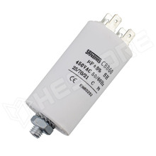 CBB60E-80/450 / Motor kondenzátor, motorokhoz, üzemi, 80µF, 450V, Ø60x120mm, csatlakozók 6.3mm (CBB60E-80/450 / SR PASSIVES)