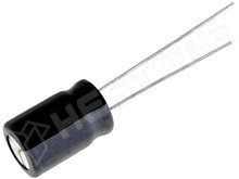 2200uF/35V / Kondenzátor, elektrolit, 2200µF, 35V, 7.5mm, Ø16 x 25mm, -40...105°C (AISHI)