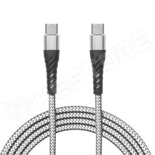 H55435-2 / Adatkábel, USB C x2, 2A, fehér, 2m (55435-2 / DELIGHT)