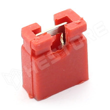 JUMPER-RED / Piros, nyitott végű jumper, 2.54mm raszter