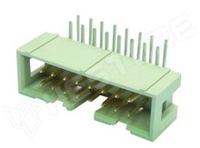 MLW-16A / szalagkábel csat. 16p. (2×8, NYÁK, 90°) (HARTING)