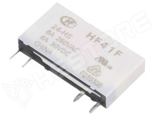 HF41F/012-HS / Relé, SPST-NO, 12V DC, 6A / 250V AC, 6A / 30V DC (HF41F/12-HS / HONGFA RELAY)