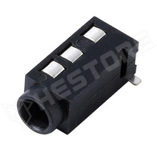 PJ-320D-4A / 3.5mm jack aljzat, 4pin, sztereo, SMT (Korean Hroparts Electronics)