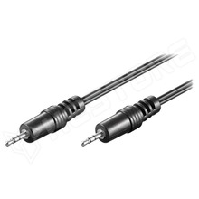 CABLE-50457 / Kábel, 2.5mm 3pin Jack dugó, kétoldalas, 1.5m (50457)