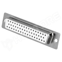 DS1034-50FWNSISS / 50 pin-es D-Sub csatlakozó, anya, panelre (DS1034-50FWNSISS / CONNFLY)