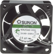 MA2062-HVL.GN / Ventilátor, AC, 230V AC, 60x60x25mm, Vapo, 29.7m<sup>3</sup>/h, axiális (MA2062-HVL.GN / SUNON)