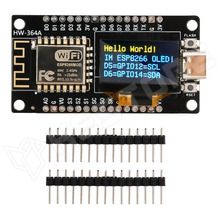 ESP8266-OLED-USBC / ESP8266 fejlesztő panel 0.96″-os sárga-kék OLED kijelzővel