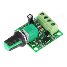 DCMOTPWM12-2A / DC motor fordulatszám szabályzó, PWM, kapcsolós potenciométer, 1.8...12V, 2A