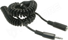 CAB-3,5M/3,5F-3S / Sztereo Jack 3,5mm aljzat - Sztereo Jack 3,5mm dugó (BQ CABLE)