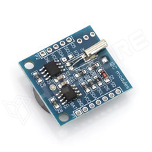 DS1307-M / DS1307 RTC modul I2C interfésszel, AT24C32 eeprommal, tölthető LIR2032 elemfoglalat