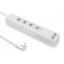 ZLD-44EU-W / Vezérelhető WiFi-s hálózati elosztó, 4db 230V AC aljzat, 4db USB töltő