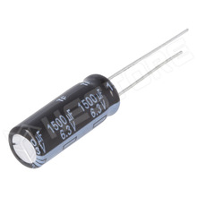 EEUFR0J152L / Kondenzátor, elektrolit, 1500µF, 6.3V DC, 3.5mm, Ø8x20mm, -40...105°C (EEUFR0J152L / PANASONIC)