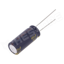 EEUFC1H681L / Kondenzátor, elektrolit, 680µF, 50V DC, 5mm, alacsony impendancia, Ø12.5x30mm, -55...105°C (EEUFC1H681L / PANASONIC)