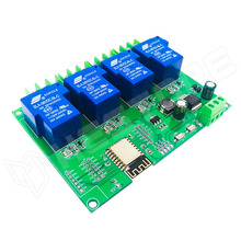 RELC-4CH-UNI-H/L-ESP / Univerzális ESP-12F relé modul, 4 csatorna