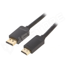 HADBI / Display Port dugó - HDMI dugó kábel, 3m, fekete (HADBI / VENTION)