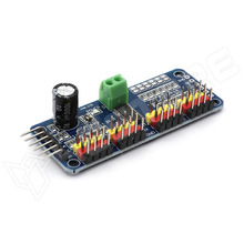 SERVO16-1A-SLD / PCA9685 szervó vezérlő, 16 csatorna, PWM, I2C, forrasztott