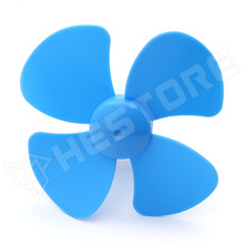 PR100-BL / Propeller DC motorhoz, 4 lapát, műanyag, átmérő: 100mm, tengely átmérő: 2mm, kék