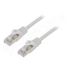 PP6-3M / Patch kábel, F/UTP, CAT6, sodrat, CCA, PVC, szürke, 3m, RJ45 dugó (PP6-3M / GEMBIRD)