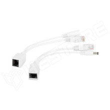 PP12-POE-0.15M-W / Passzív Power Over Ethernet adapter készlet, 15cm (PP12-POE-0.15M-W)