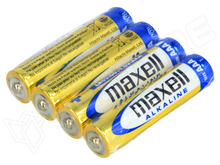 BAT-LR03/MX-4PCS / Alkáli elem 1,5V AAA 10,5x44,5mm GP, (4db/bliszter) (MAXELL)