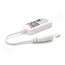 CTRL-RBGWIFI / RGB LED szalag vezérlő, vezérlés WiFi app-al és zenével, 12...24V DC, 5.5 / 2.1mm DC aljzat