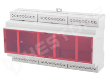 D9MG-IRC / Műszerdoboz, DIN sínre, Mód. szám: 9, 159.5mm, 90.2mm, 57.5mm, szürke, ABS (D9MG-IRC / GAINTA)