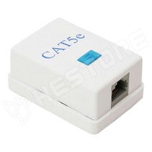 RJ45 CAT5e 1xWall-F / RJ45 fali aljzat 1x 8p8c