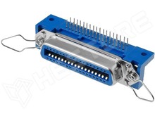 IEEE1284-F-P-24 / Csatlakozó, Centronics, pamelre, 90° (CONNFLY)