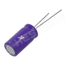 A759MX447M1HAAE028 / Kondenzátor, polimer, 440µF, 50V DC, Ø10x18mm, 5mm, ±20%, -55...105°C, THT, low ESR (A759MX447M1HAAE028 / KEMET)