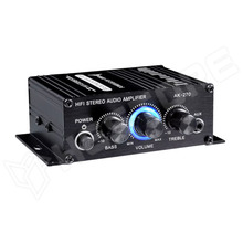 AK-270-2X20W / Sztereo erősítő, 2x20W, 12V DC, alumínium ház