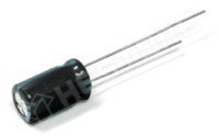 56 uF / 50V / Kondenzátor, elektrolit, 56µF, 50V DC, 2.5mm, hosszú élettartam, Ø6.3x11.5mm, -40...105°C (EEUFR1H560B / PANASONIC)