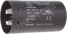 140uF 250V / Motor kondenzátor, motorokhoz, indító, 140µF, 250V AC, Ø45.5x84mm, csatlakozók 6.3mm (4.12.80.3.420 / DUCATI ENERGIA)