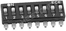 ESD108E = SD 08 / DIP kapcsoló, smd