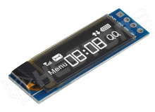 D091-12832-I2C/WH / 0.91in, 128x32 OLED, I2C interfész, fehér