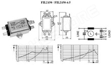 FIL2150 / Zavarszűrő, FASTON, 250V/1,5A