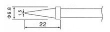 ZD FPH H1,5mm / Pákahegy ZD-30C,ZD-99,ZD-8906,ZD-8906L pákákhoz