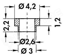 SZGY-126 / Szigetelő gyűrű (TO-126)