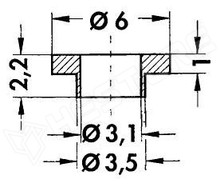 SZGY-220 / Szigetelő gyűrű (TO-220, TOP3) (NINIGI)